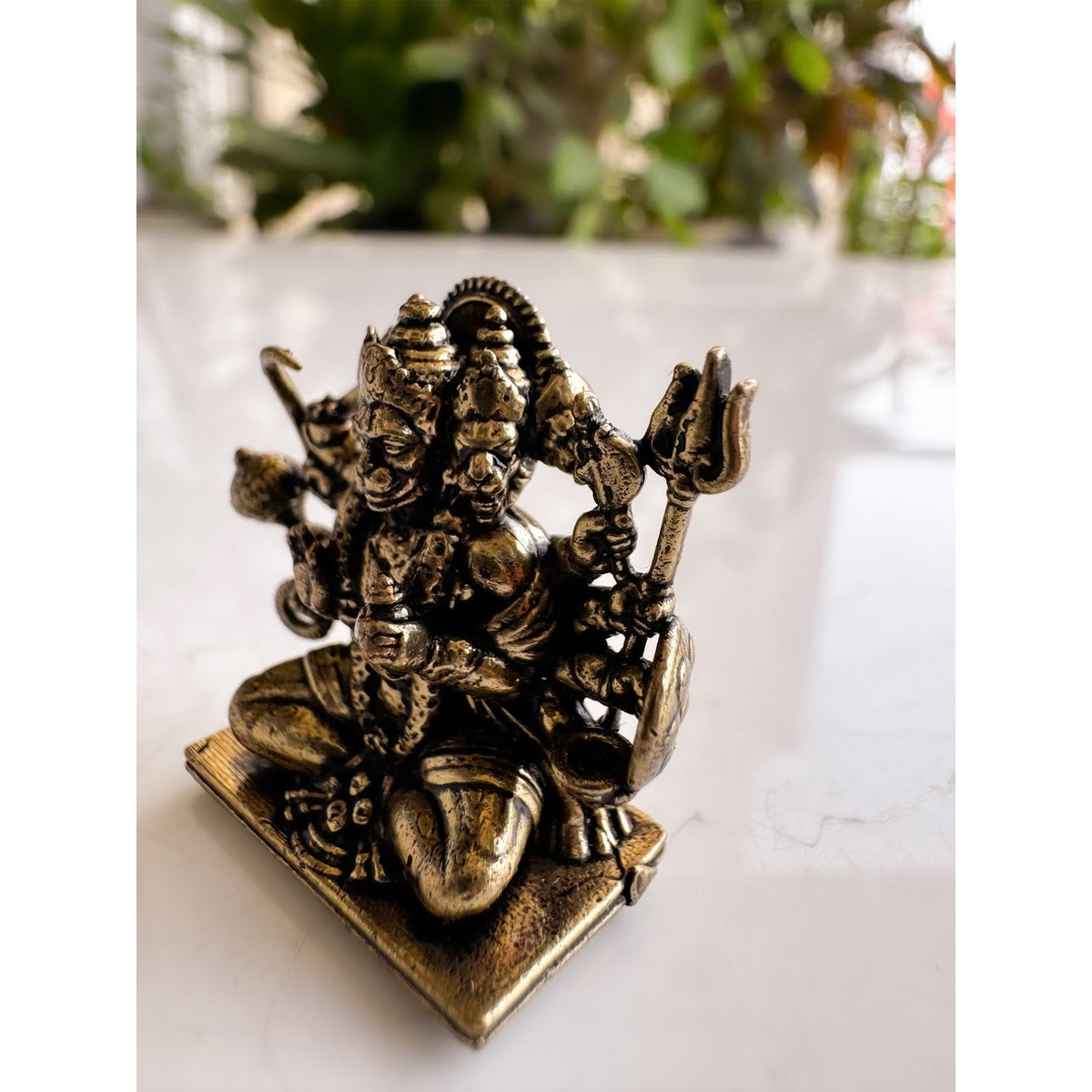Pure Brass Miniature Panch Mukhi Hanuman Ji
