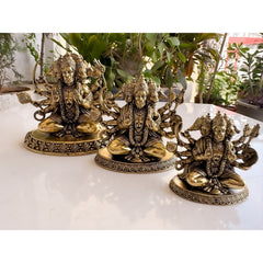 Pure Brass Panch Mukhi Hanuman ji Murti For Home Temple