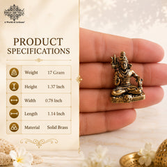 Pure Brass Miniature Shiva Murti