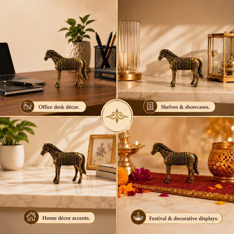 Brass Horse Miniature - 2.90 cm