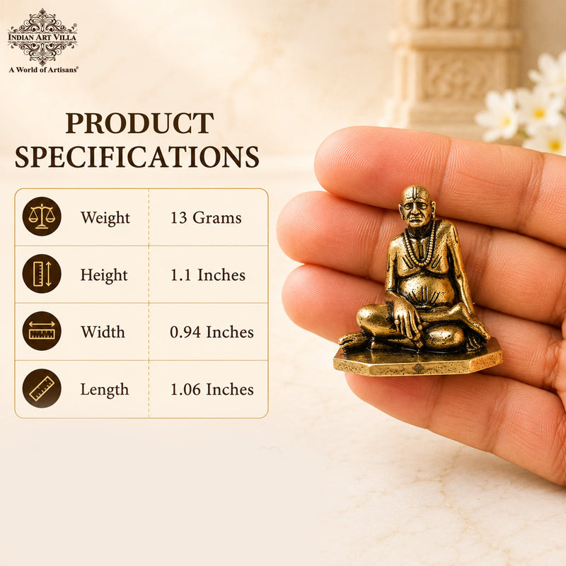 Pure Brass Miniature Swami Samarth Ji Murti
