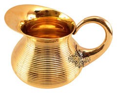 Handmade Pure Brass Lining Design Jug, Drinkware, Serveware, Tableware