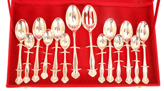 Pure Silver Plated Cutlery Designer Set of 27 Pieces