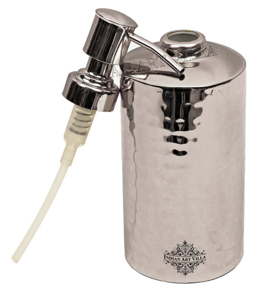 Steel Hammered Round Soap Dispenser