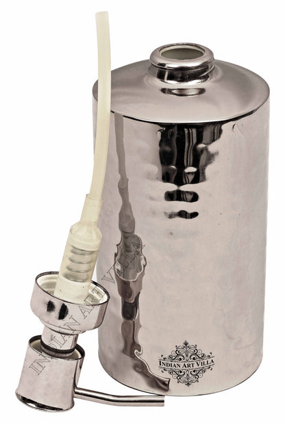 Steel Hammered Round Soap Dispenser