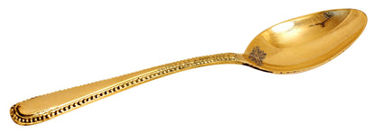 Brass Thali Dinner set of 7 pieces, Mughlai Style, Embossed Design | Dinnerware