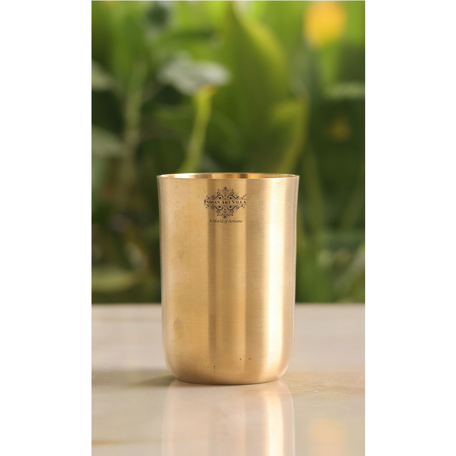 Handcrafted Pure Brass Dinner Set with Matt Finish Design, Dinnerware, Tableware, 7 Pieces Set