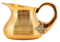 Handmade Pure Brass Lining Design Jug, Drinkware, Serveware, Tableware