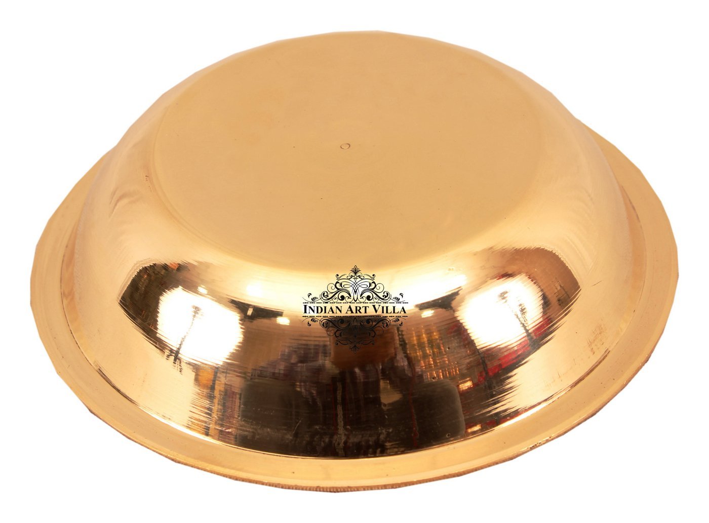 Brass Handmade Designer Rice Bowl with Beaded Design, Dinnerware, 100 ml