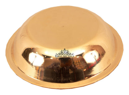 Brass Handmade Designer Rice Bowl with Beaded Design, Dinnerware, 100 ml