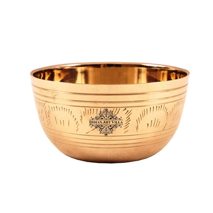 Brass Engraved Bowls, Serveware, Tableware, Dinnerware