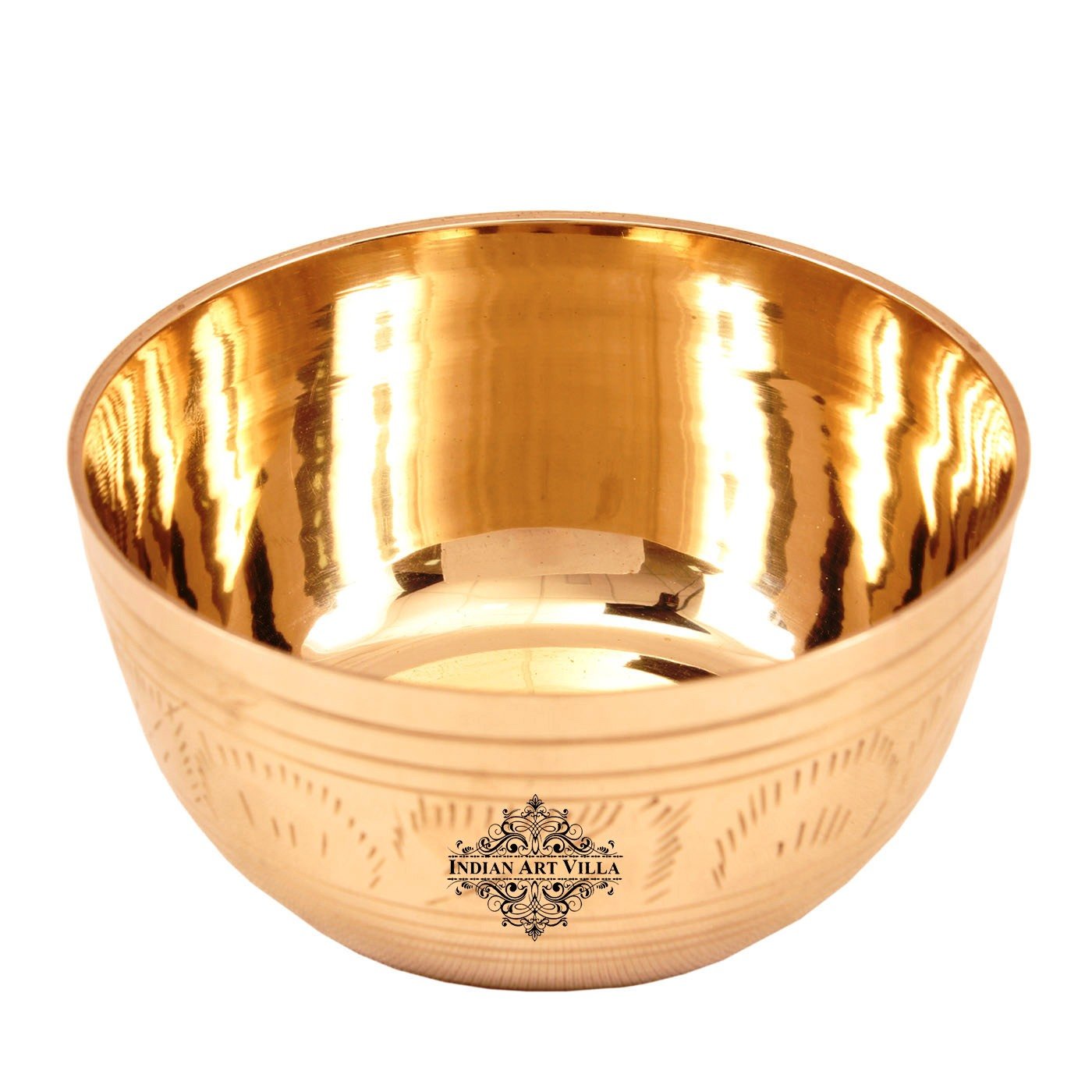 Brass Engraved Bowls, Serveware, Tableware, Dinnerware