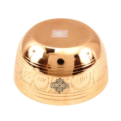 Brass Engraved Bowls, Serveware, Tableware, Dinnerware