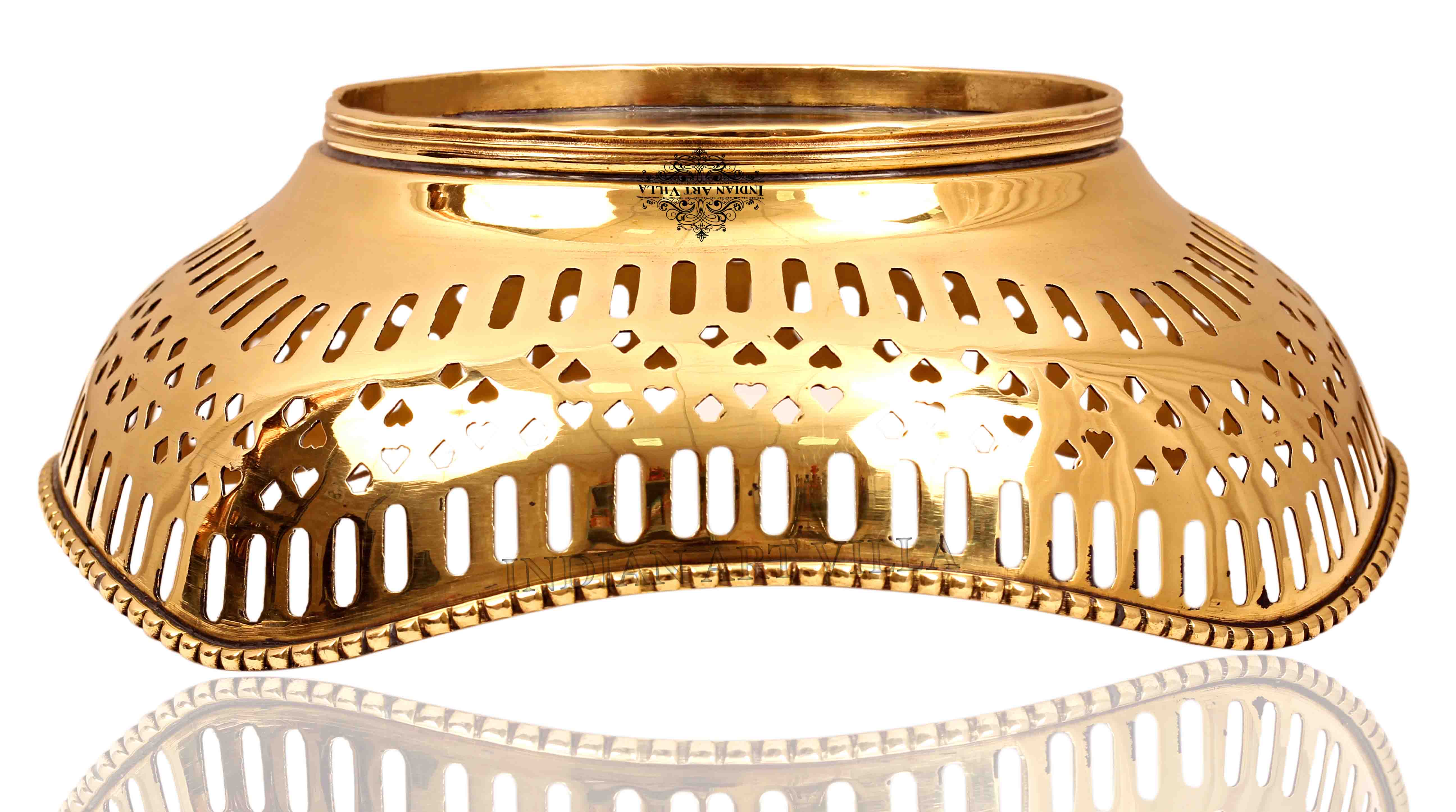 Pure Brass Designer Big Fruit Bowl | Restaurant Hotel Home Ware
