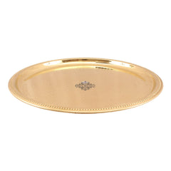 Brass Hammered Serving Plate, Tableware, Serveware, Dinnerware