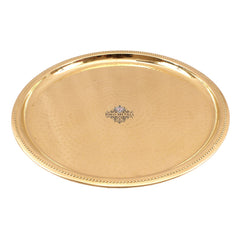 Brass Hammered Serving Plate, Tableware, Serveware, Dinnerware