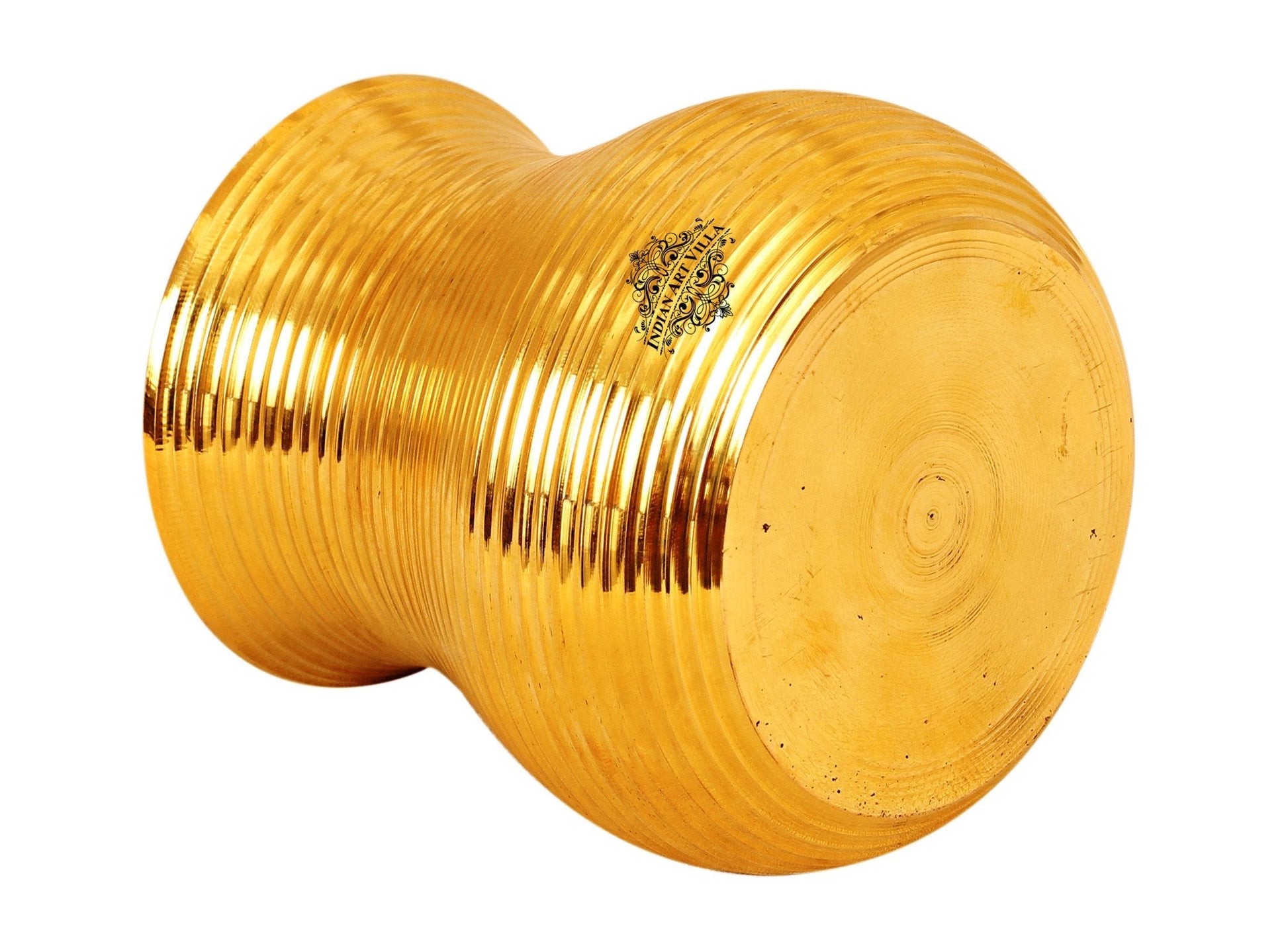 Pure Brass Half Lining Design Glass  350ml