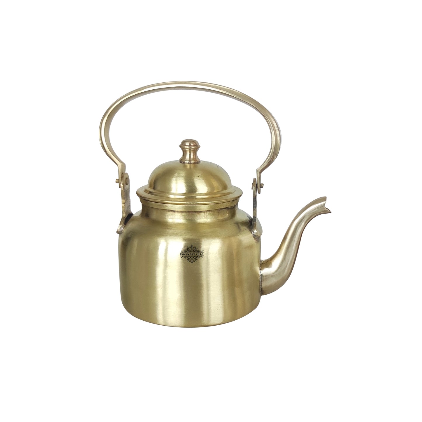 Pure Brass Designer Tea Kettle Pot, Serving Tea Coffee, Tableware