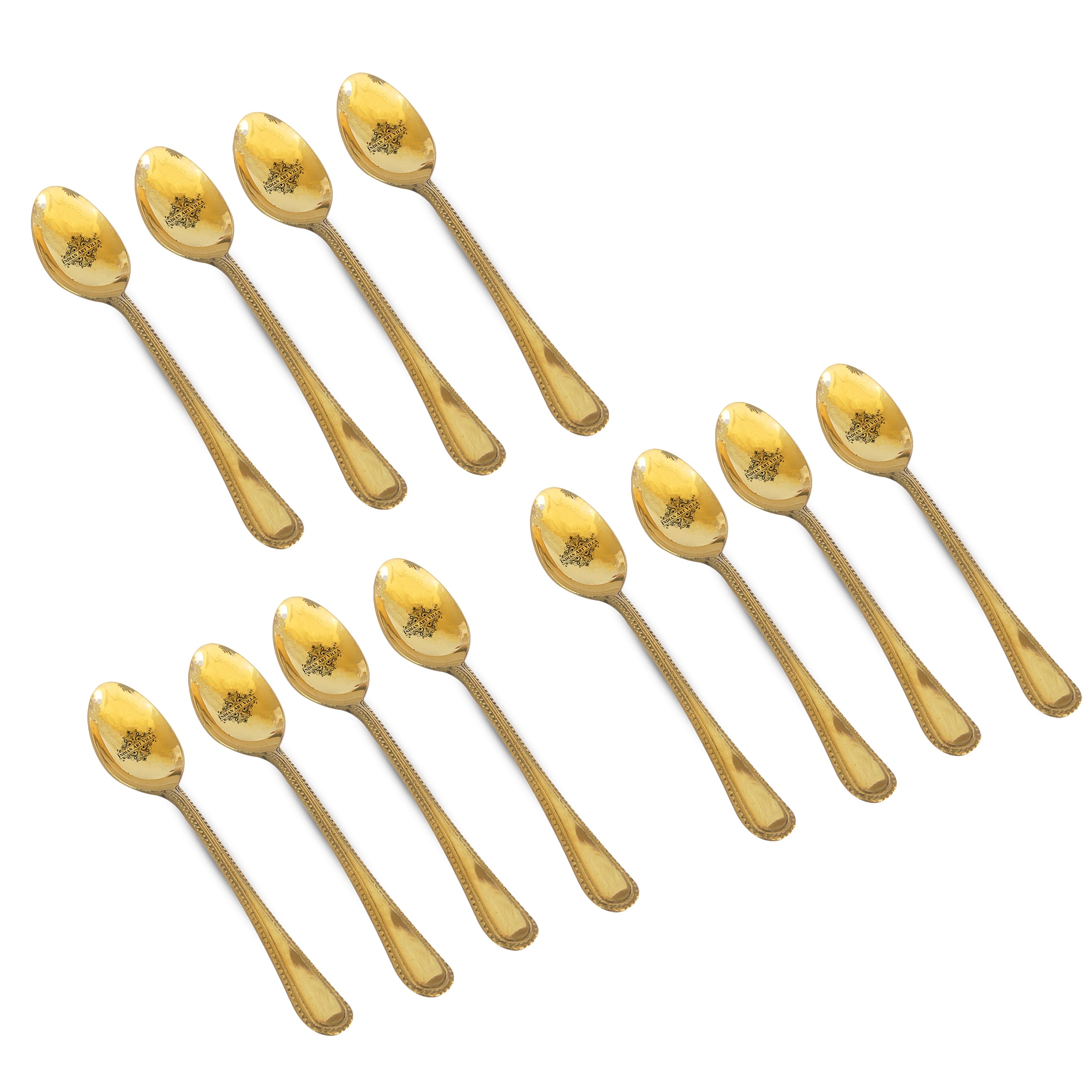 Brass Bedding Spoon, Serveware Tableware, Length 17.78 cm , Gold