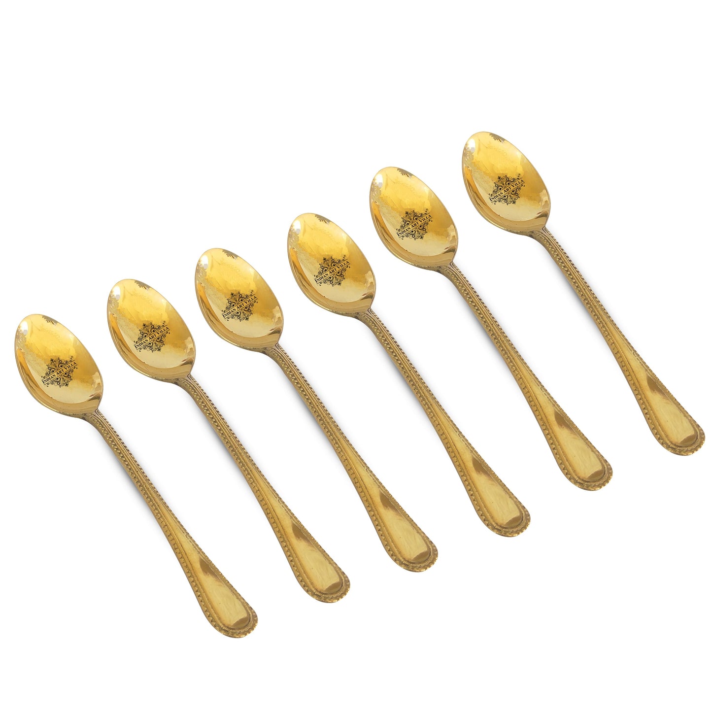Brass Bedding Spoon, Serveware Tableware, Length 17.78 cm , Gold