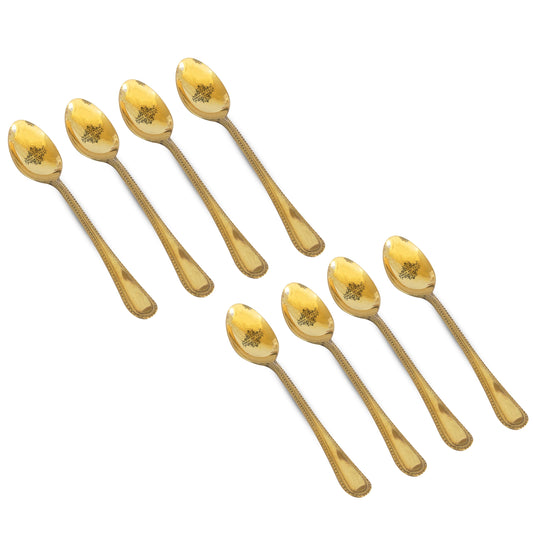 Brass Bedding Spoon, Serveware Tableware, Length 17.78 cm , Gold