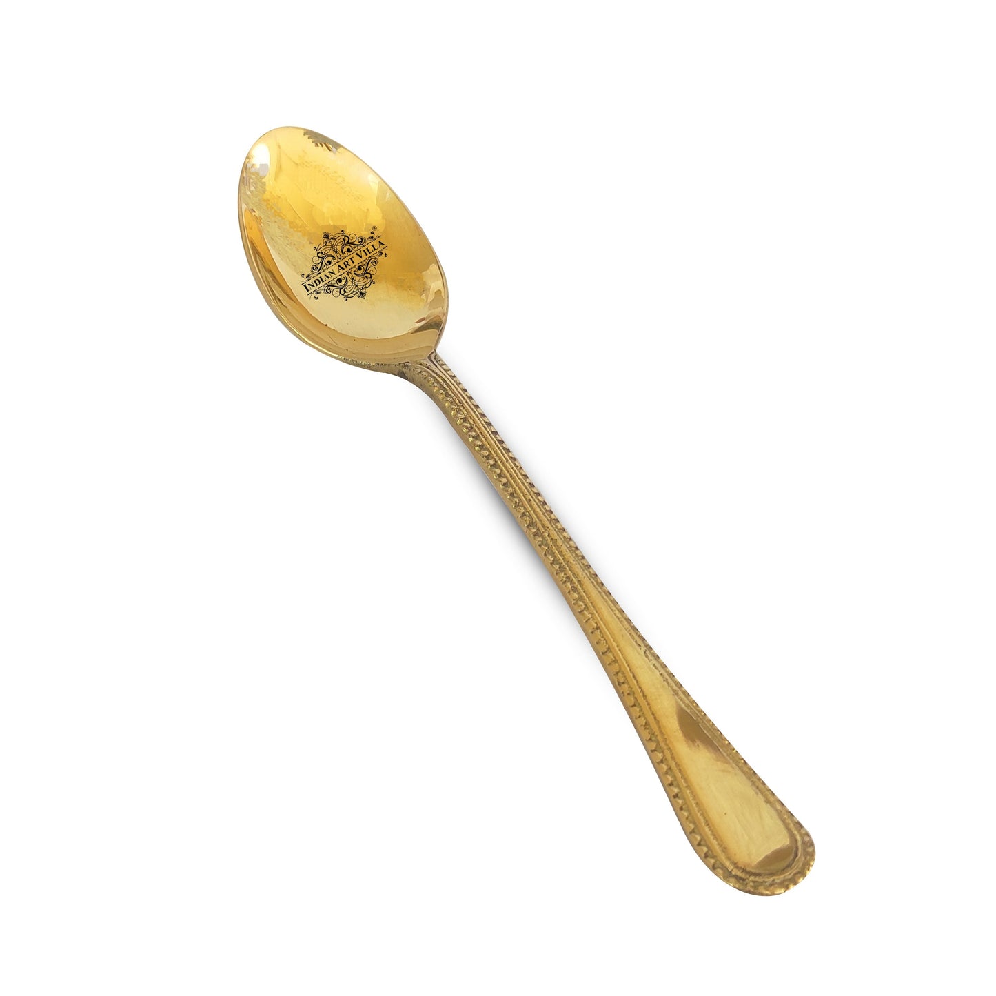 Brass Bedding Spoon, Serveware Tableware, Length 17.78 cm , Gold