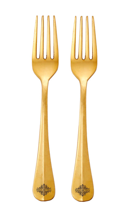 Brass Handmade Designer Fork, Flatware, Tableware, 7inches