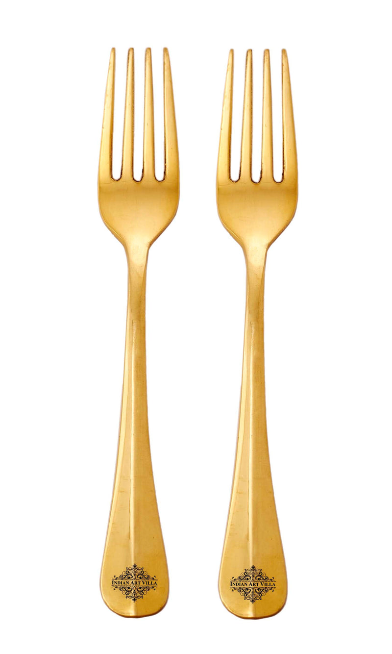 Brass Handmade Designer Fork, Flatware, Tableware, 7inches