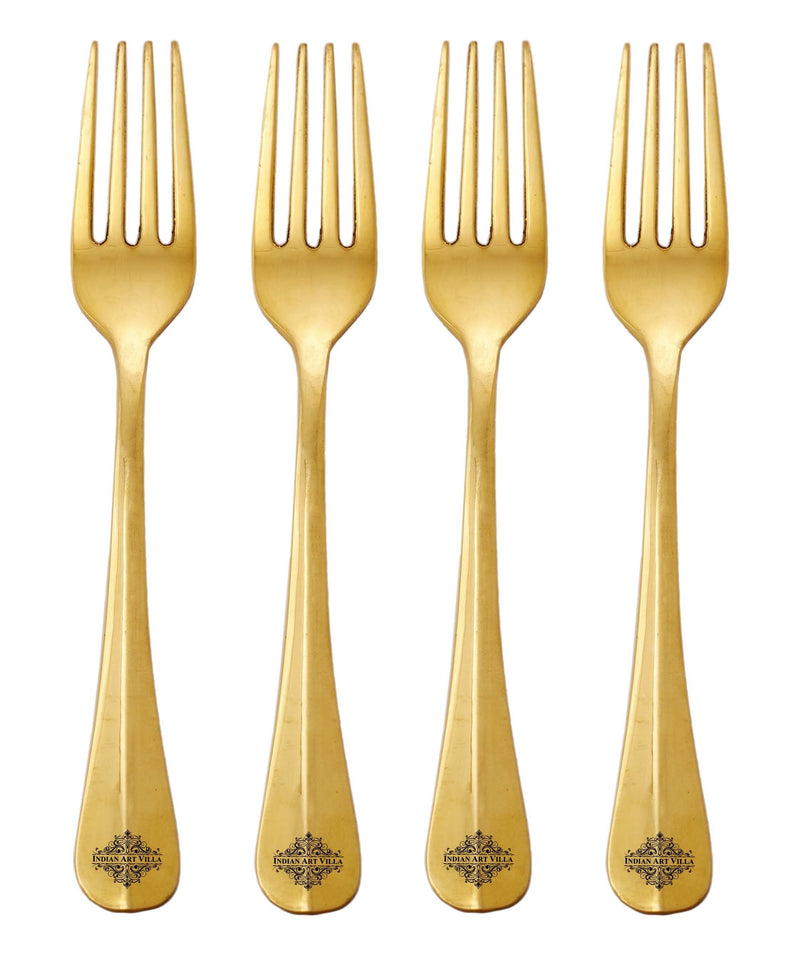 Brass Handmade Designer Fork, Flatware, Tableware, 7inches