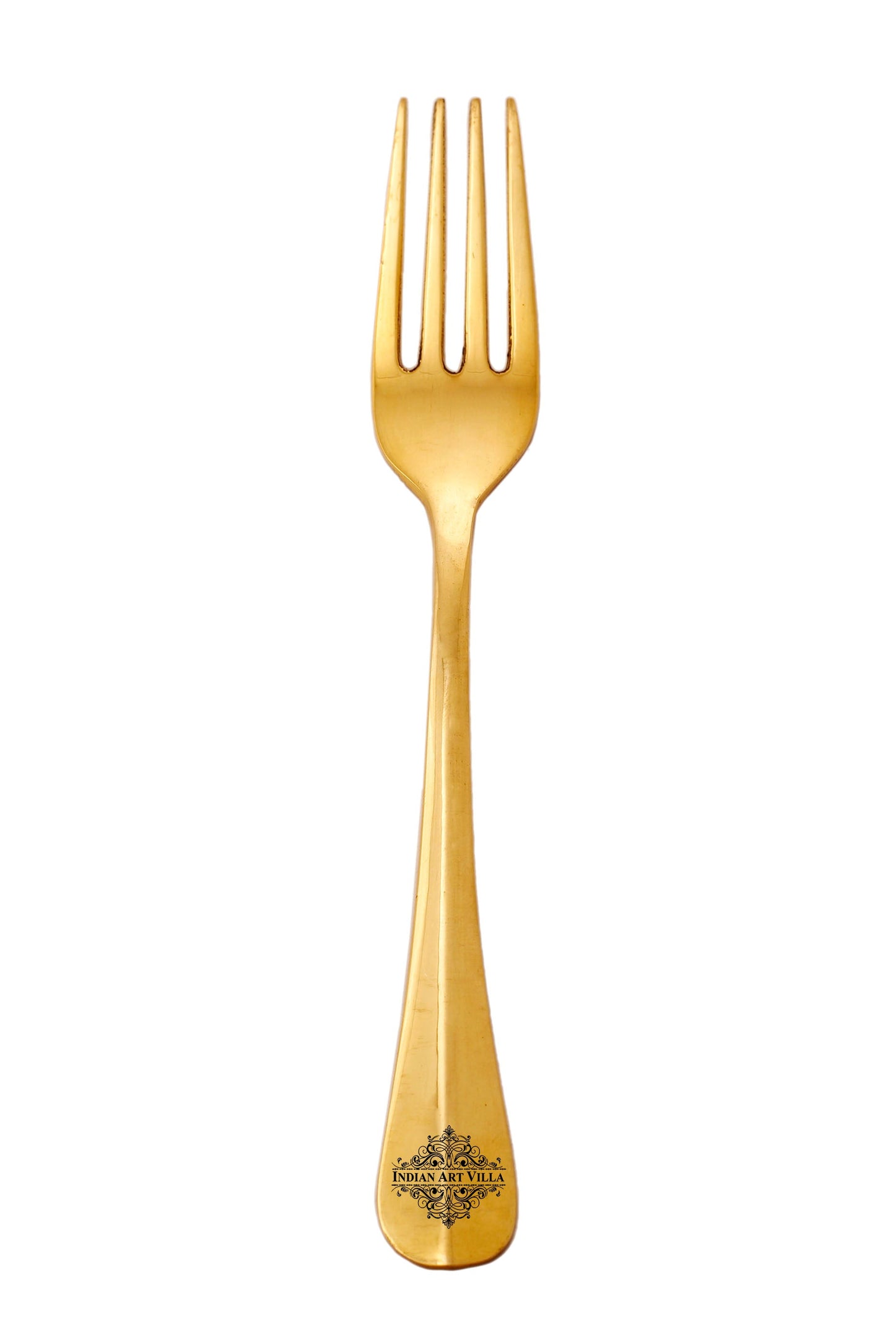 Brass Handmade Designer Fork, Flatware, Tableware, 7inches