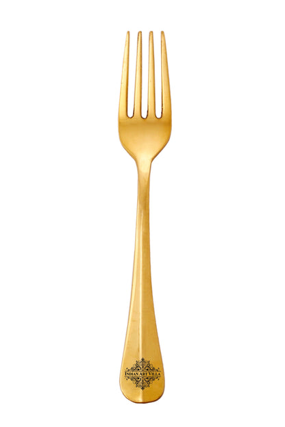 Brass Handmade Designer Fork, Flatware, Tableware, 7inches