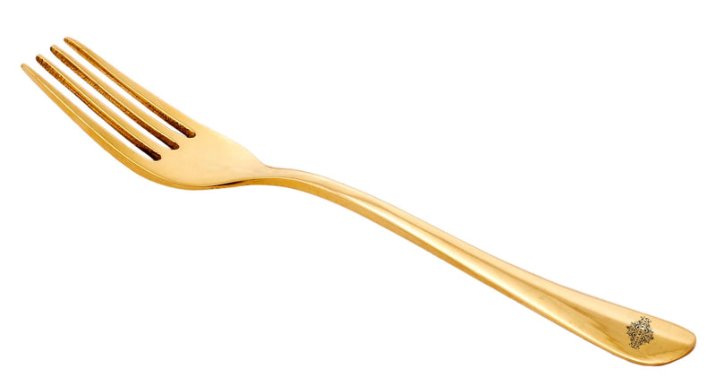 Brass Handmade Designer Fork, Flatware, Tableware, 7inches