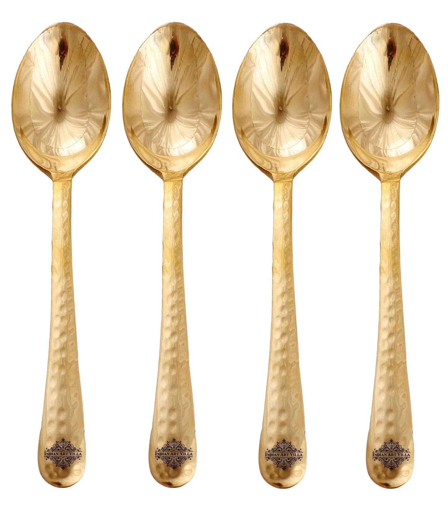 Brass Handmade Designer Spoon, Flatware, Tableware, 17.78 cm