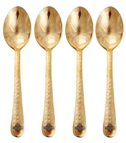 Brass Handmade Designer Spoon, Flatware, Tableware, 17.78 cm