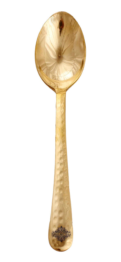 Brass Handmade Designer Spoon, Flatware, Tableware, 17.78 cm