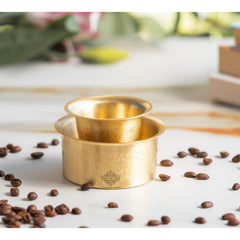 Pure Brass Dabra Set With 290 ML Capacity