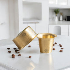 Pure Brass Dabra Set With 290 ML Capacity