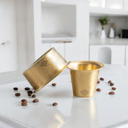 Pure Brass Dabra Set With 290 ML Capacity