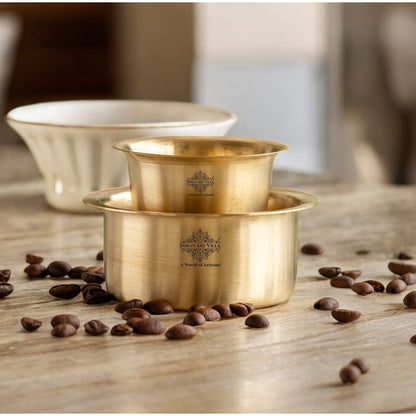 Pure Brass Dabra Set With 290 ML Capacity