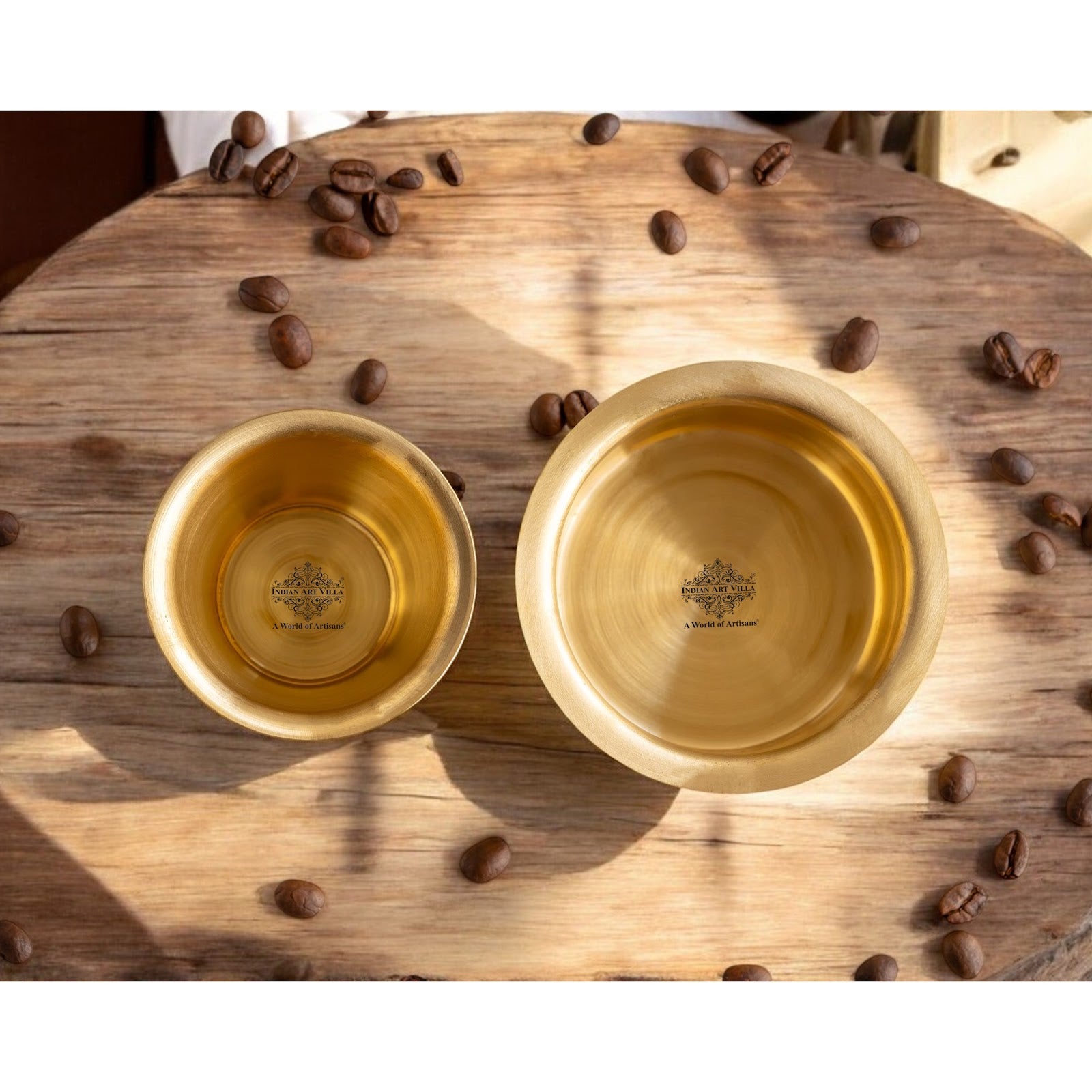 Pure Brass Dabra Set With 290 ML Capacity