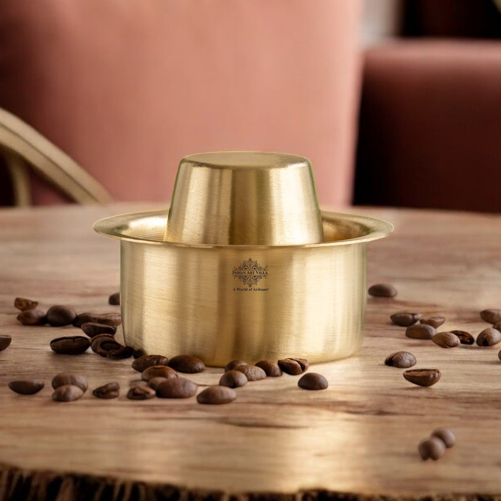 Pure Brass Dabra Set With 290 ML Capacity