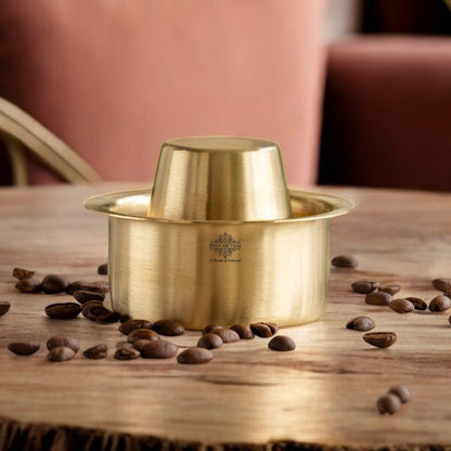 Pure Brass Dabra Set With 290 ML Capacity