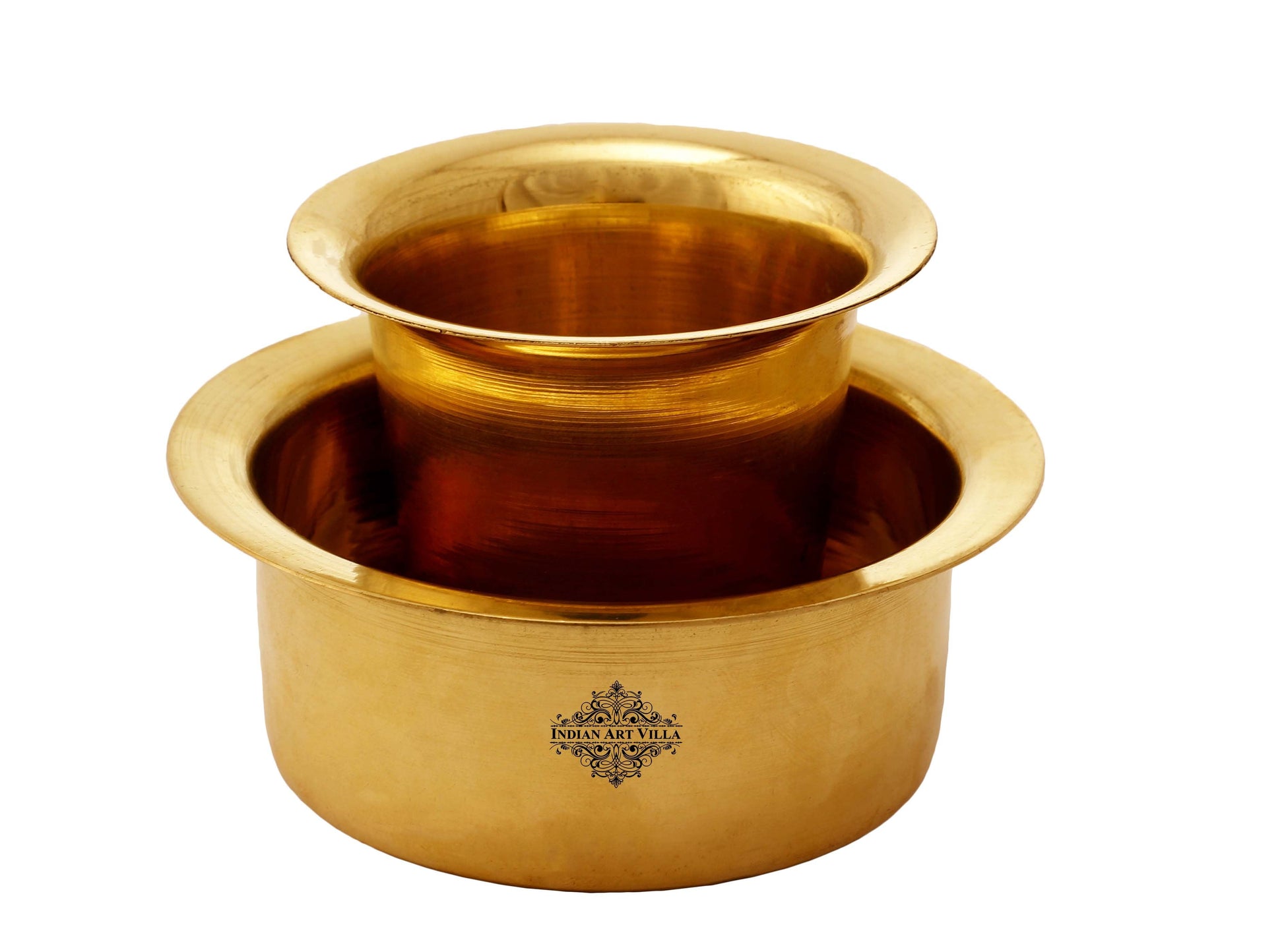 Pure Brass Dabra Set With 290 ML Capacity