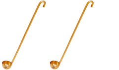Handcrafted Pure Brass Oil Spoon, Severing Spoon, Height- 28.96 cm