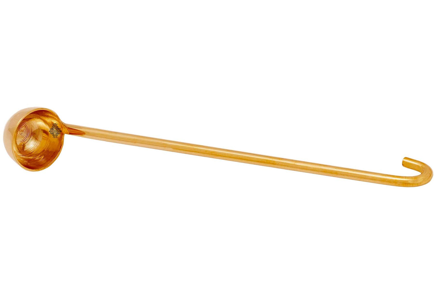Handcrafted Pure Brass Oil Spoon, Severing Spoon, Height- 28.96 cm