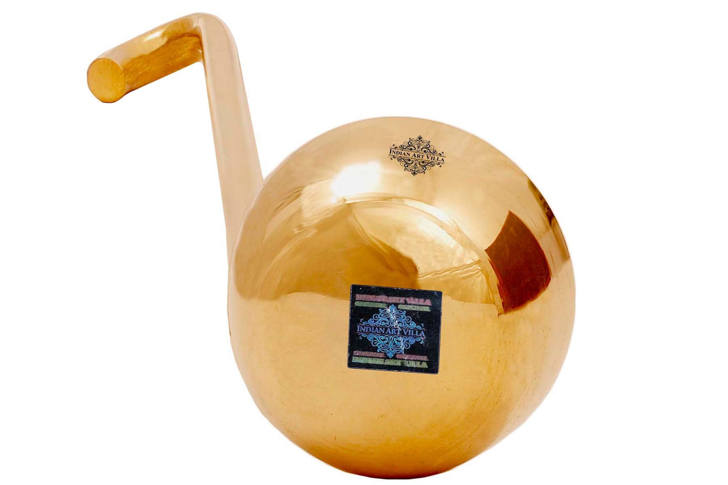 Handcrafted Pure Brass Oil Spoon, Severing Spoon, Height- 28.96 cm