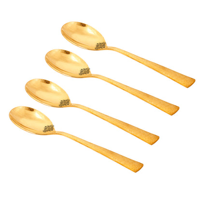 Brass Serving Spoon, Serveware Tableware, Length:- 25.91 cm, Gold