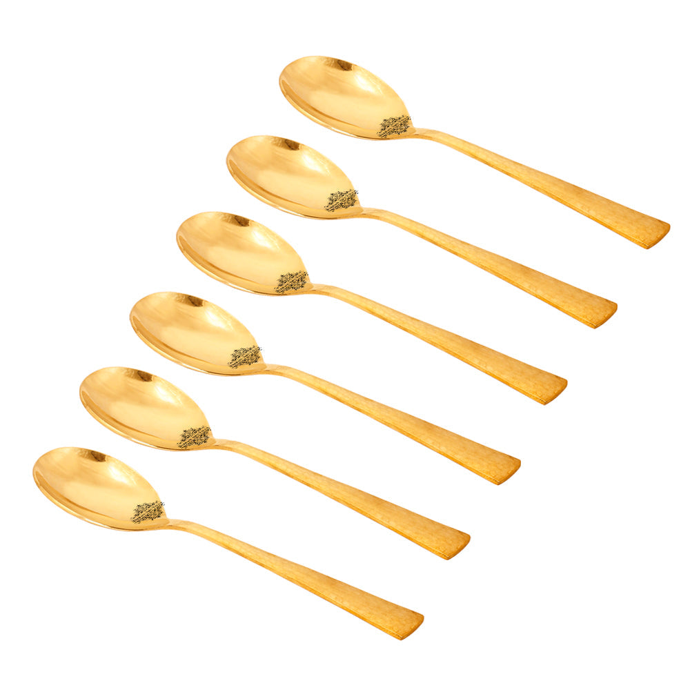 Brass Serving Spoon, Serveware Tableware, Length:- 25.91 cm, Gold