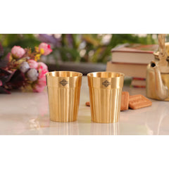 Pure Brass Lining Design Glass  160ml