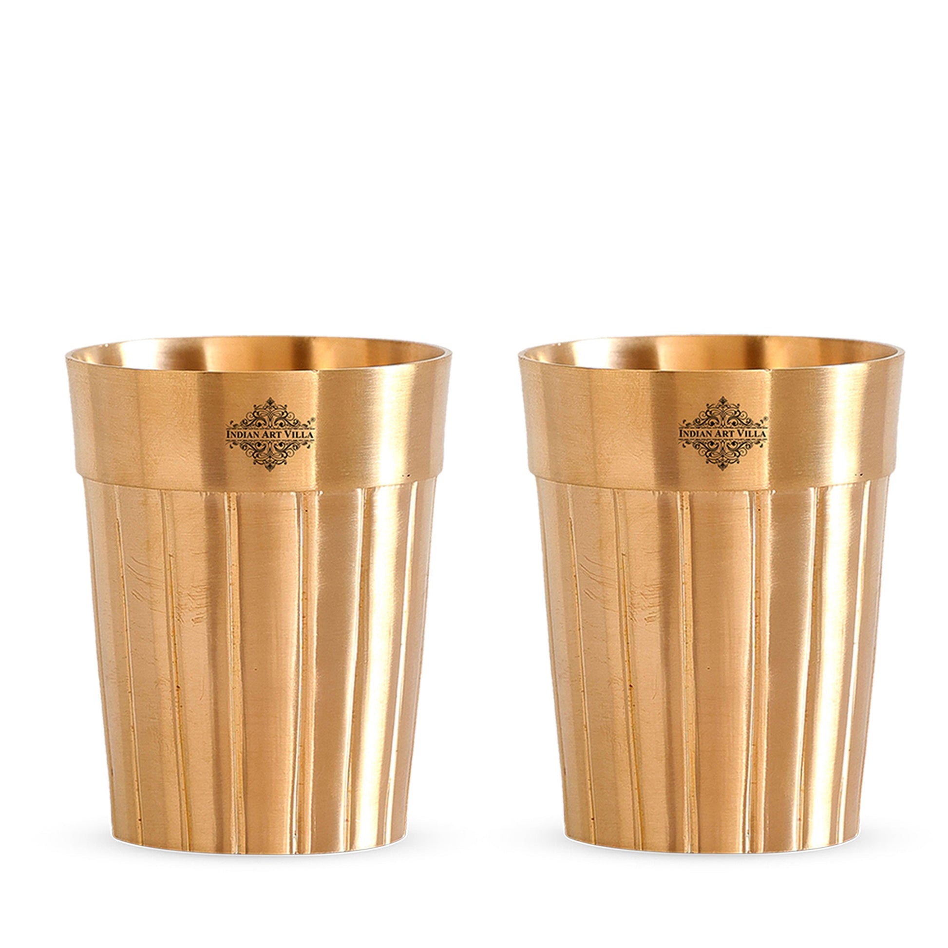 Pure Brass Lining Design Glass  160ml